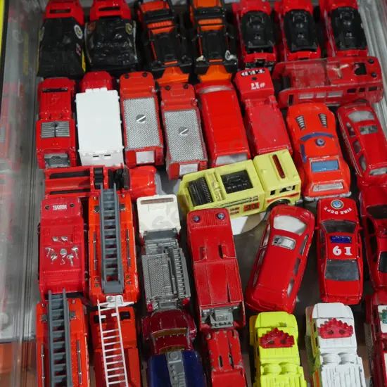 Model fire trucks etc