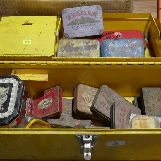 Assorted tins