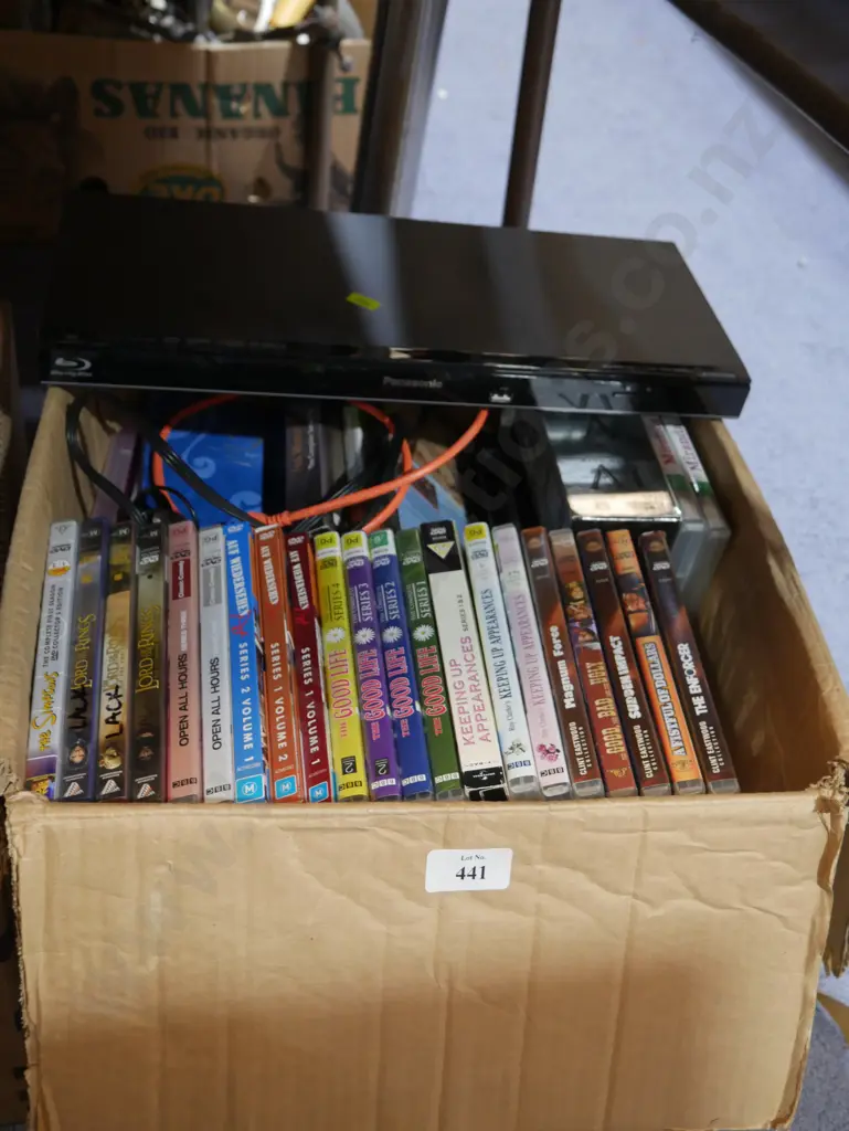 DVD player and DVDs Image 1++