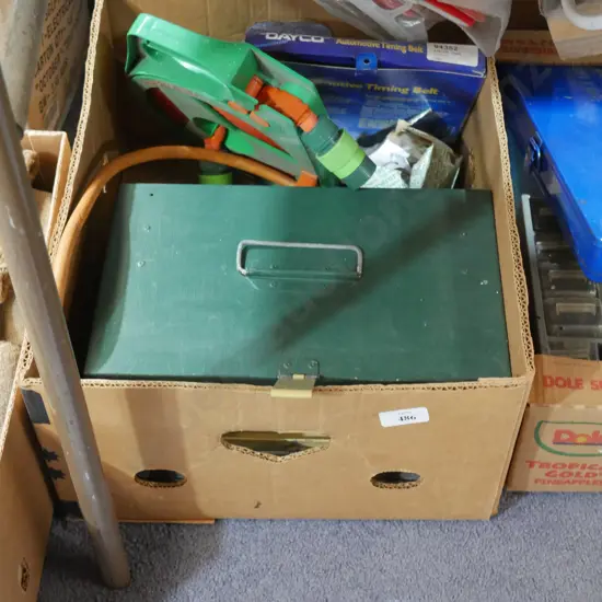 Portable cooker, timing belt, reel hose