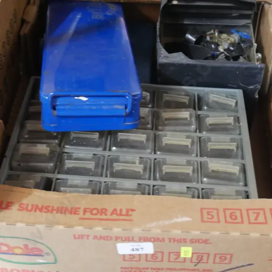 Organising drawers, nuts and bolts etc