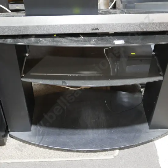 Glass TV cabinet
