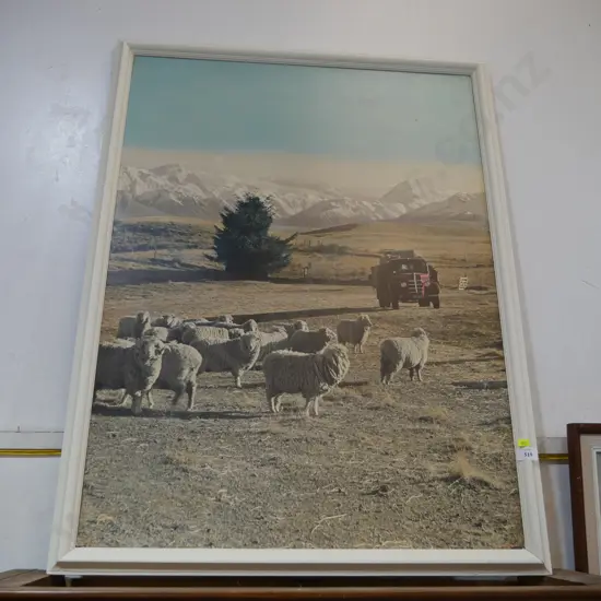 Coloured photograph mount Cook