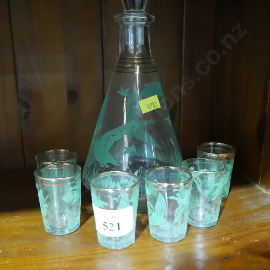 Decanter and glasses