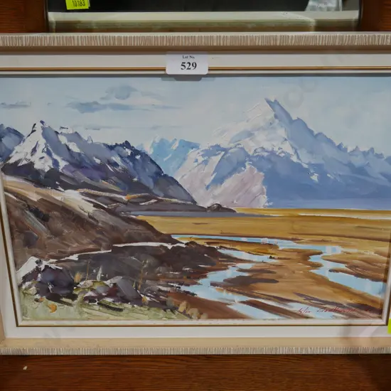 Aston Greathead painting, Mt Cook