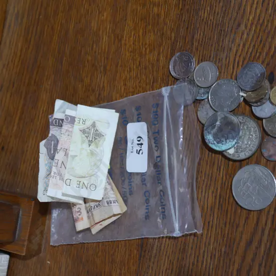 Coins and banknotes