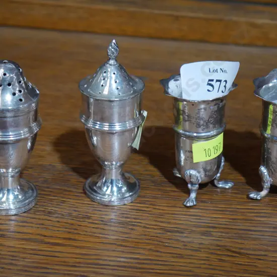Stirling silver condiment set