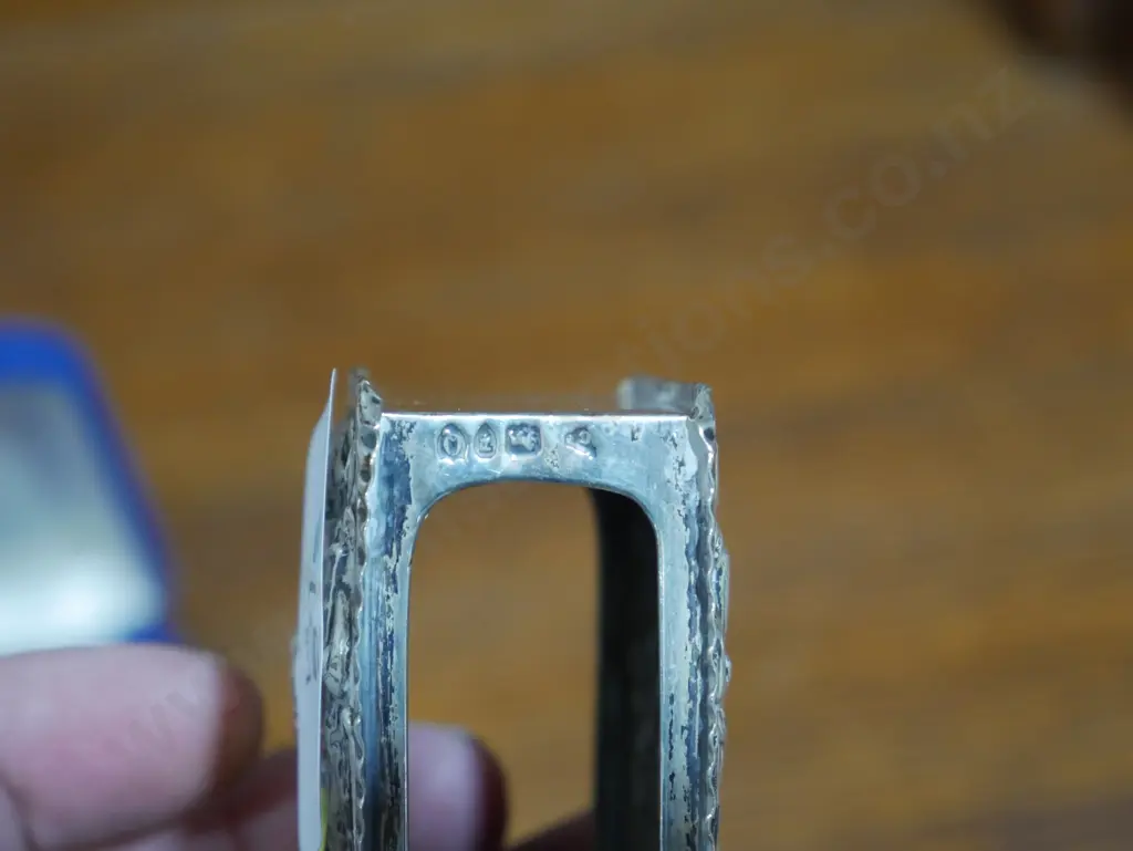 Stirling silver match box holder Image 1++
