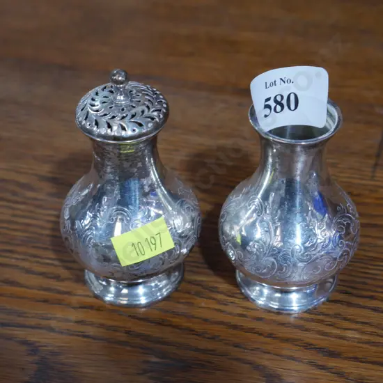 Stirling silver condiments