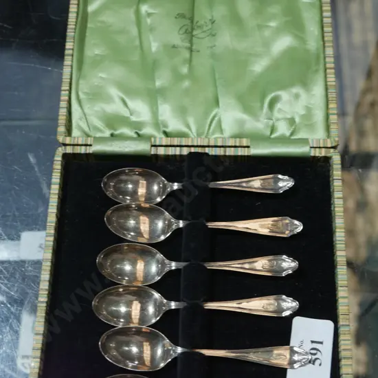 Stirling silver cased teaspoons