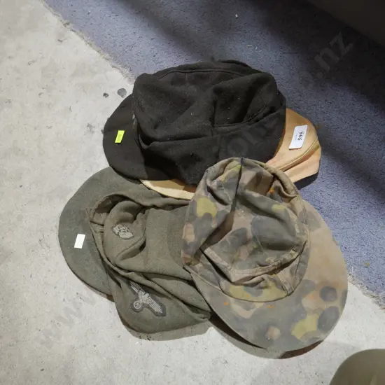 4 German caps