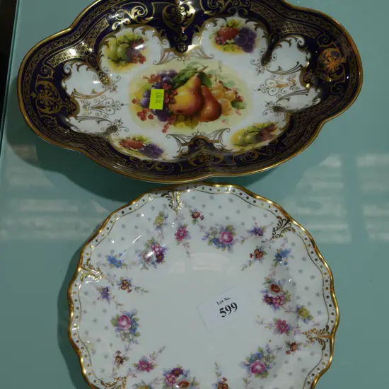 Crown Derby plate etc