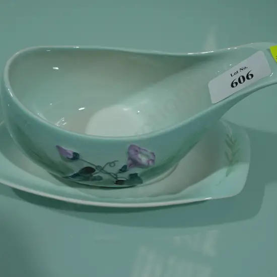 Carlton ware gravy jug and tray
