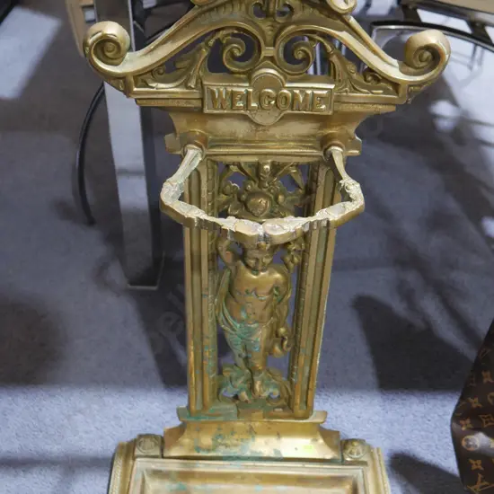 Brass umbrella stand