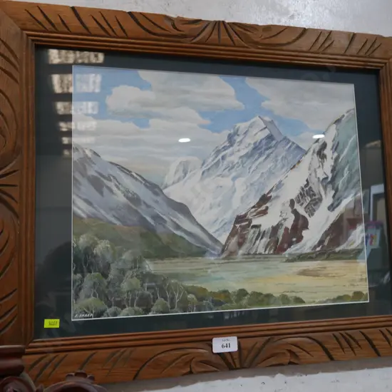 E. Sharpe, Mt Cook artwork