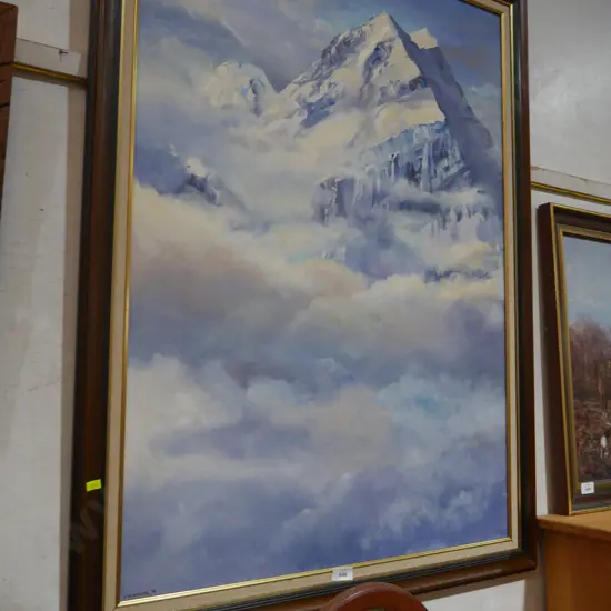 C. Pick worth oil painting, Mt Cook