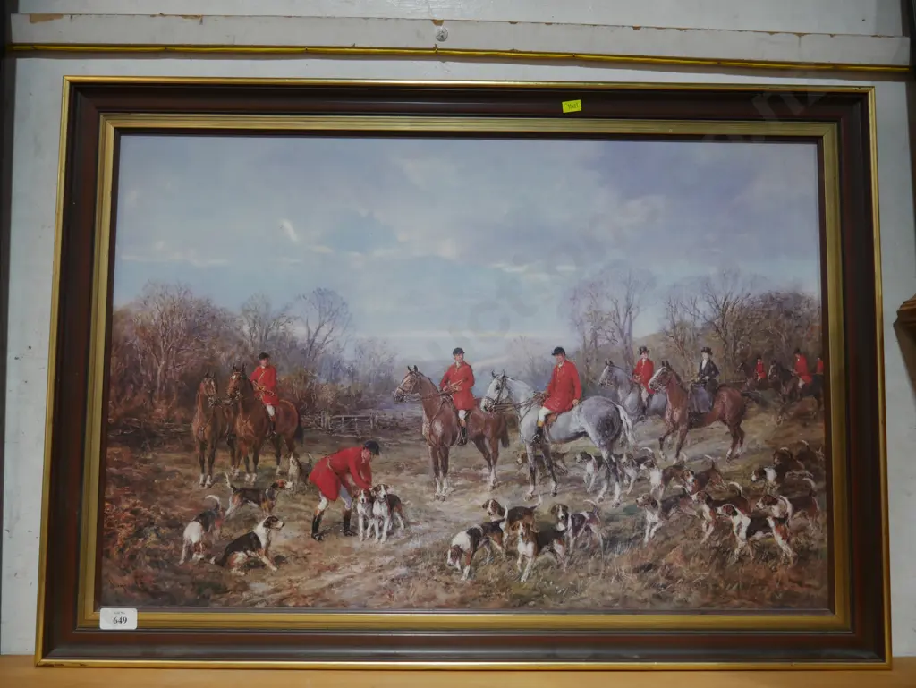 Fox hunting scene artwork Image 1++