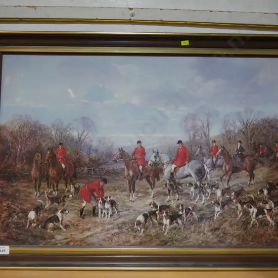 Fox hunting scene artwork