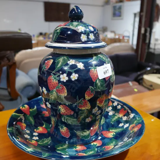 Lidded jar and bowl