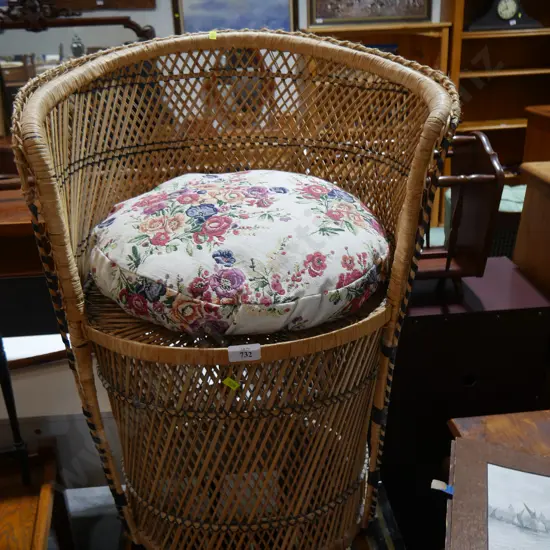Cane patio chair