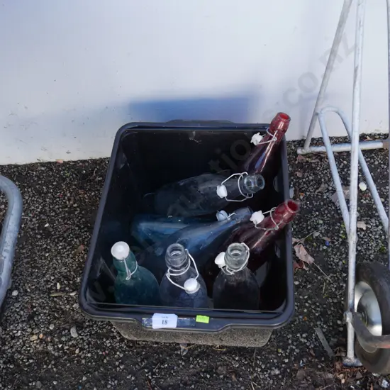 Swing top glass bottles