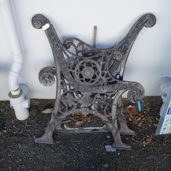 Cast iron bench ends