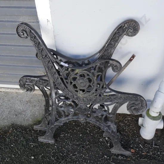 Cast iron bench ends