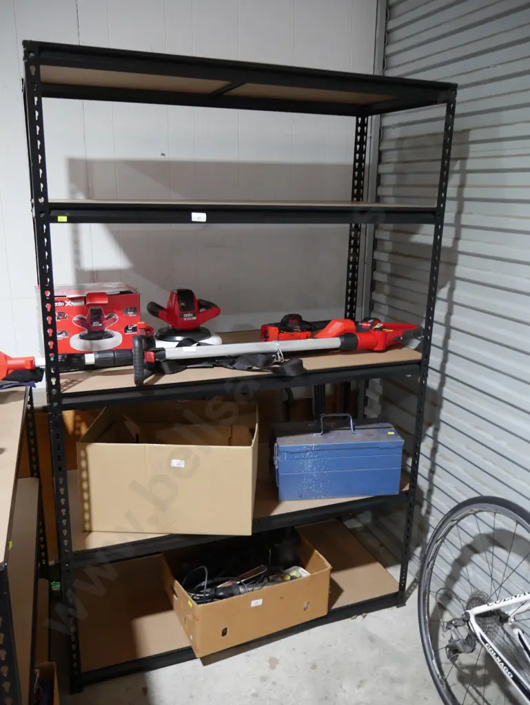 2 metal shelf units Image 1++
