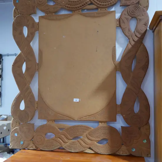 Maori carved frame