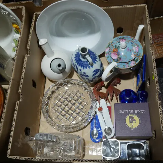 China, decanter etc