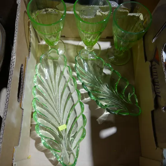 Green glassware