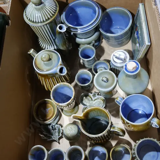 Box of Irish Wade porcelain china