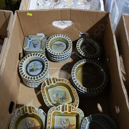 Irish Wade porcelain ashtrays