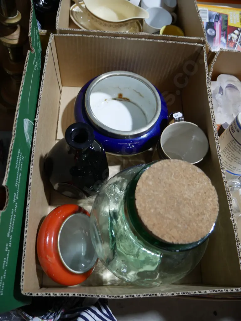 Lidded glass jar etc Image 1++