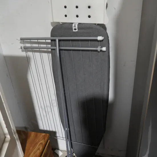 Ironing board and clothes airer