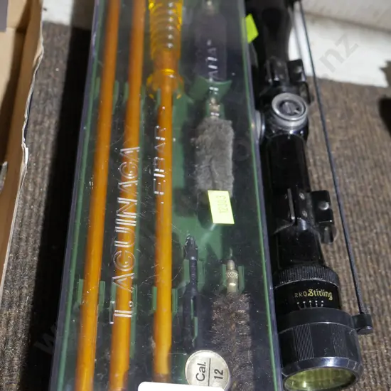 Gun cleaning kit and scope