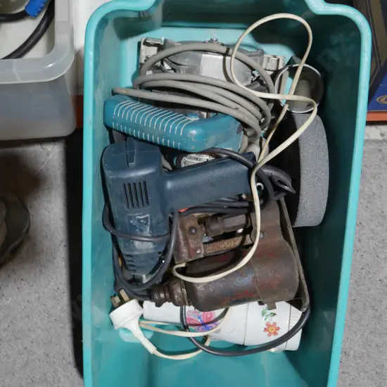 Car jack, heat gun etc