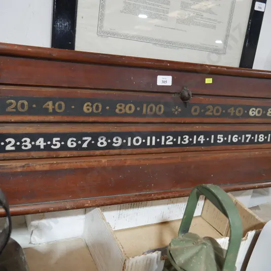 Billiard scoreboard
