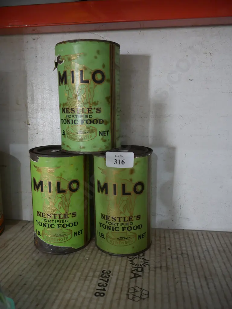 Vintage Milo tins Image 1++