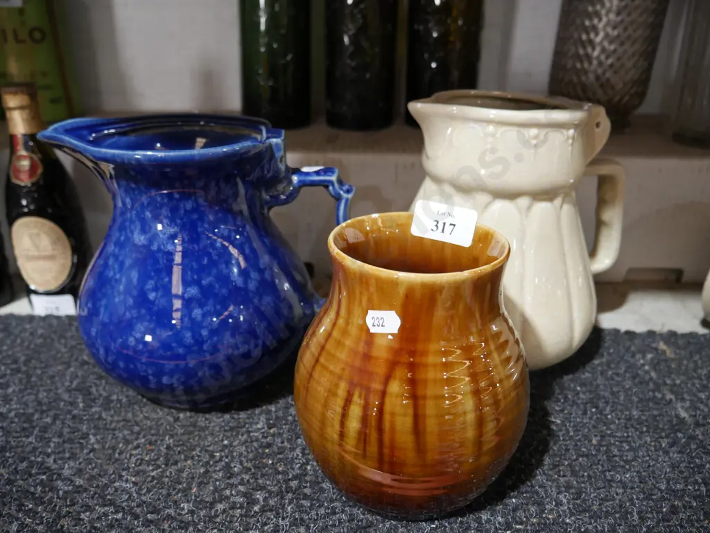 Temuka Pottery kettles, Crown Lynn vase Image 1++