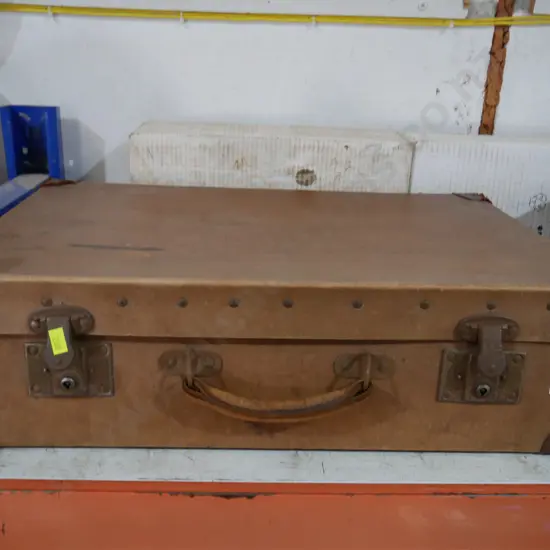 Leather suitcase