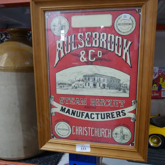 Aulsebrook biscuit sign