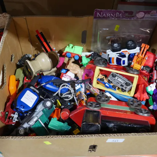 Assorted toy cars etc