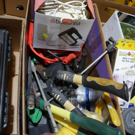 Hedge shears, jumper leads etc