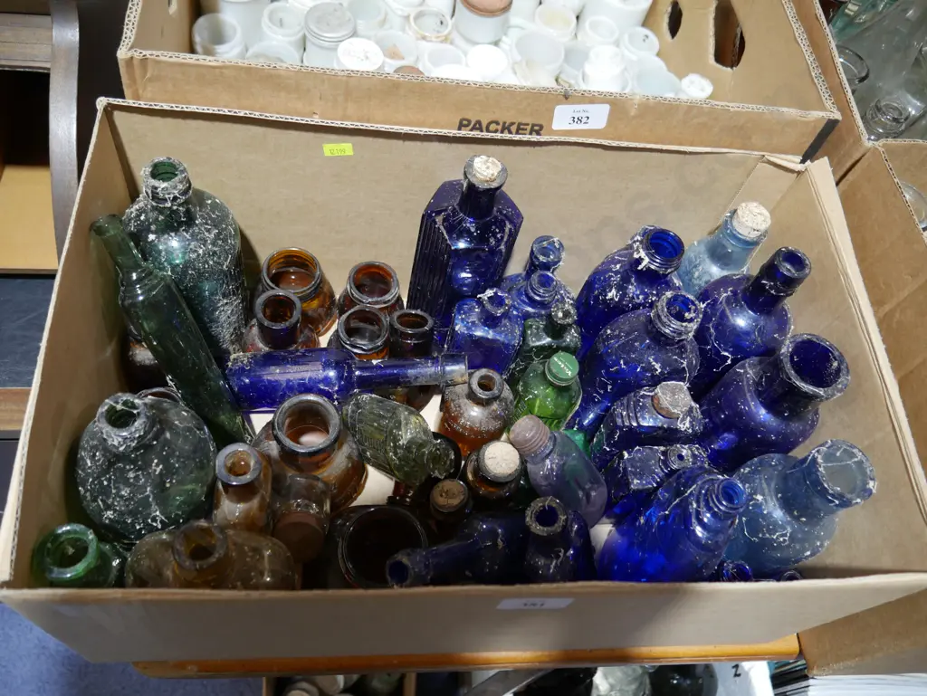 Coloured glass bottles Image 1++