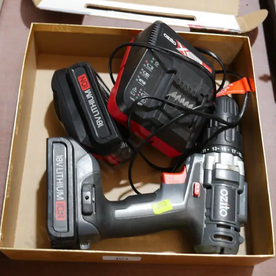 Ozito drill and battery charger