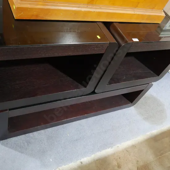 Nest of three coffee tables