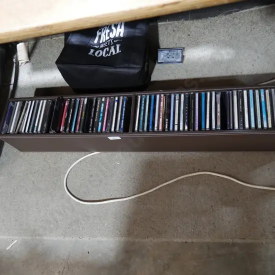 CD holder with CDs