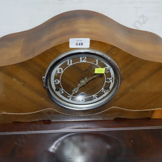 Wooden mantle clock