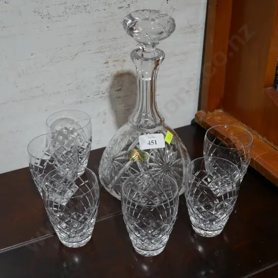 Crystal decanter set